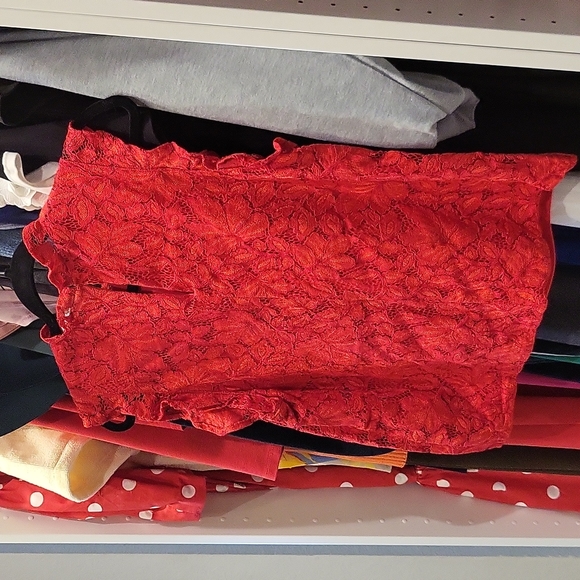 Red blouse - Picture 3 of 5